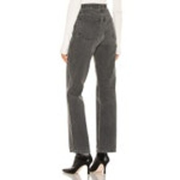 RE/DONE Vintage Ash Grey 90s High-Rise Loose Straight-Leg Jeans Size 23 NWT - Picture 4 of 13